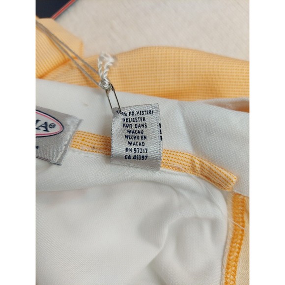 Tehama Womens Hang Em Dry Golf/Tennis Sleeveless Half Zip White/Orange, S - NWT - Picture 8 of 11